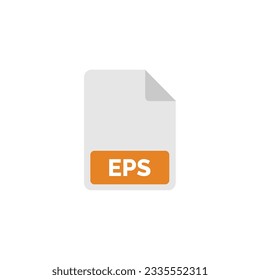 EPS file icon isolated on white background