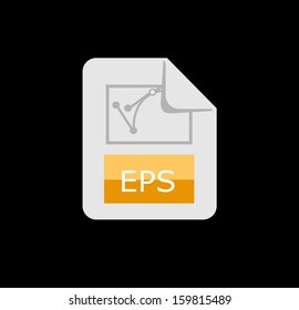 Eps file icon vector