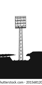 Archivo EPS de foco en el estadio.