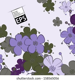 eps, floral background