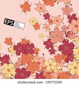 eps, floral background