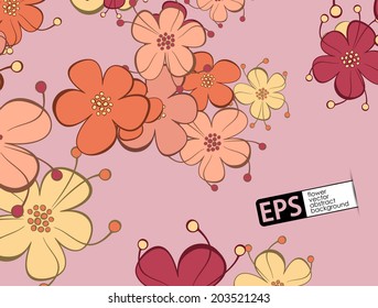 eps, floral background