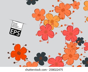 eps, floral background