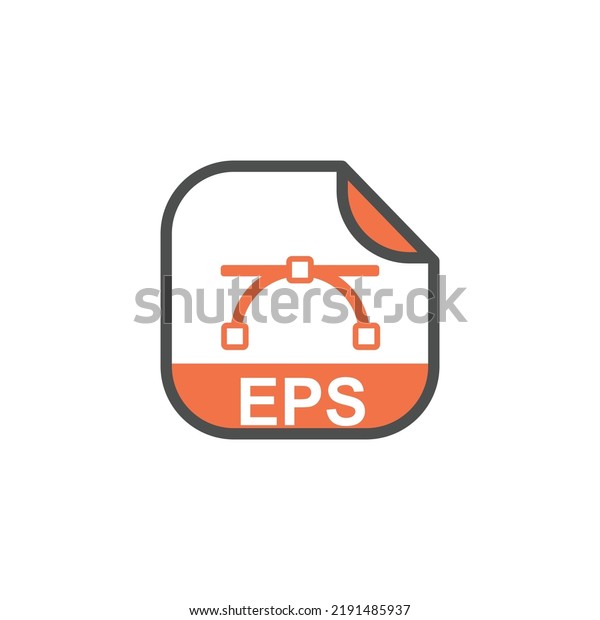 EPS\
format extension Icon With Symbol - Vector Editing Icon Rounded\
Square Icon Concept - Vector Illustration\
Design