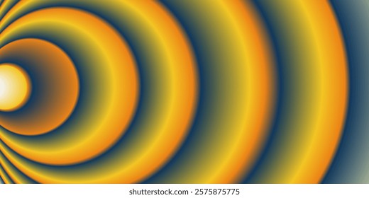 Eps gradient orange yellow blue like wave work .Gradient abstract background with circular line