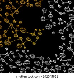 eps, hand drawn DNA molecule