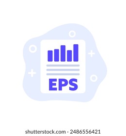 EPS icon, Earnings per share vector