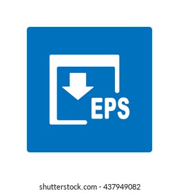 EPS Icon, flat design style
