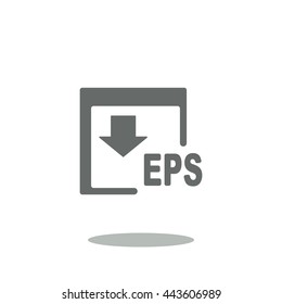 EPS Icon, flat design style