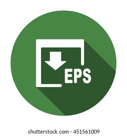 EPS Icon, flat design style