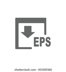 EPS Icon, flat design style