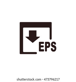 EPS Icon, flat design style