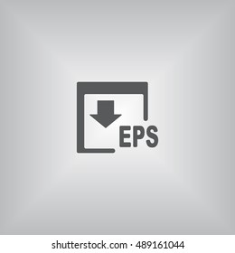 EPS Icon, flat design style