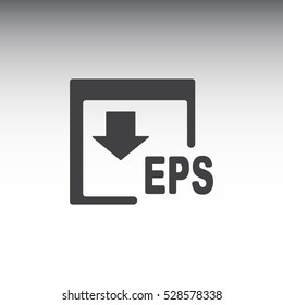 EPS Icon, flat design style