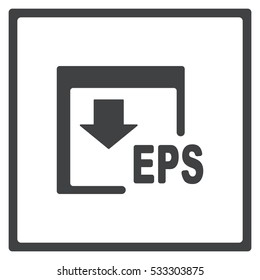 EPS Icon, flat design style