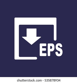 EPS Icon, flat design style
