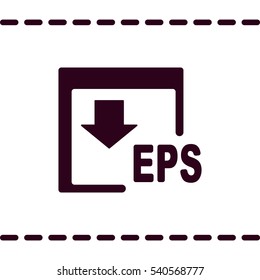 EPS Icon, flat design style