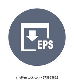 EPS Icon, flat design style