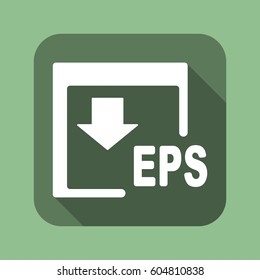 EPS Icon, flat design style