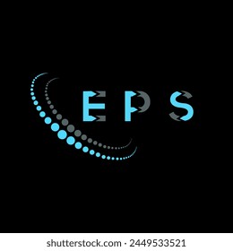 Diseño abstracto del logotipo de la letra EPS. Diseño único EPS. EPS.
