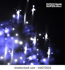 eps, meteor rain in neon style