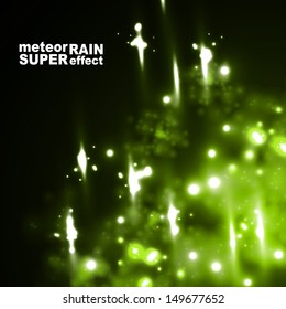 eps, meteor rain in neon style
