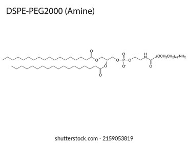EPS molecular structure of DSPE PEG2000 amine