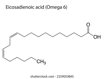 EPS-Molekularstruktur des Eicosadienosäure-Omega 6