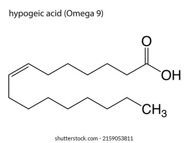 EPS molecular structure of Hypogeic acid omega 9