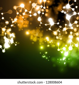 eps, neon structure of the DNA molecule