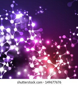 eps, neon structure of the DNA molecule