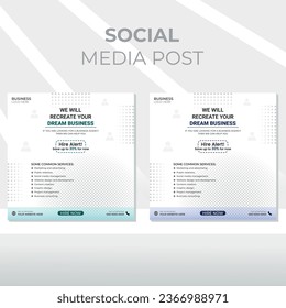 EPS Real estate digital marketing web banner social media and instagram post template banner.
