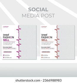 EPS Real estate digital marketing web banner social media and instagram post template banner.