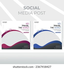 EPS Real estate digital marketing web banner social media and instagram post template banner.