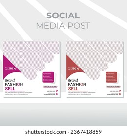 EPS Real estate digital marketing web banner social media and instagram post template banner.