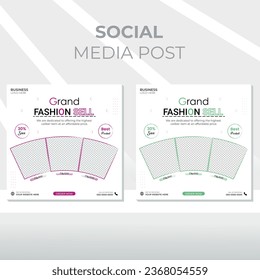 EPS Real estate digital marketing web banner social media and instagram post template banner.