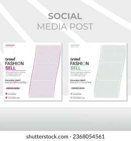 EPS Real estate digital marketing web banner social media and instagram post template banner.