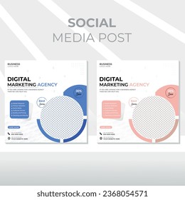 EPS Real estate digital marketing web banner social media and instagram post template banner.