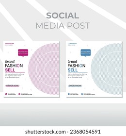 EPS Real estate digital marketing web banner social media and instagram post template banner.