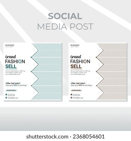 EPS Real estate digital marketing web banner social media and instagram post template banner.