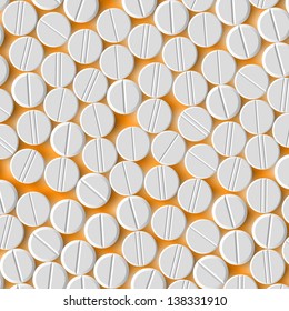 eps, realistic background of pills