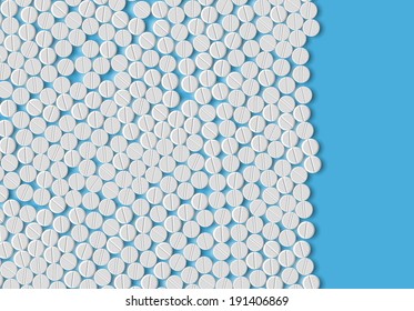 eps, realistic background of pills