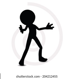 EPS Vector 10 - 3d man in standing pose