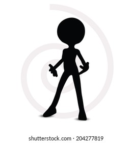 EPS Vector 10 - 3d man in standing pose