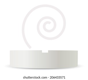 EPS Vector 10 - Ashtray empty for text