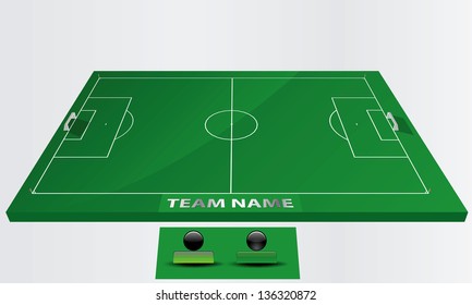 EPS Vector 10 - soccer field or football field