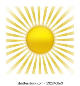 EPS Vector 10 - sun with sunburst