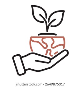 EPS vector icon of eco friendly, ideal for use in eco, recycling, and sustainability themes.