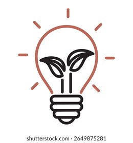 EPS vector icon of green energy, ideal for use in eco, recycling, and sustainability themes.