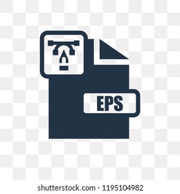 Eps vector icon isolated on transparent background, Eps transparency concept can be used web and mobile